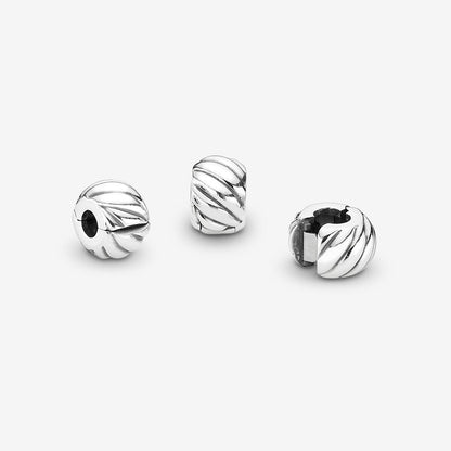 Pandora Polished Feathered Clip Charm