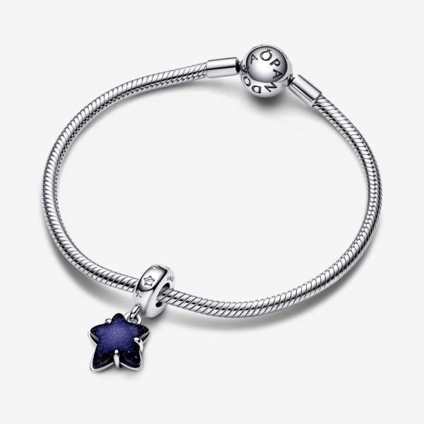 Celestial Galaxy Star Murano Dangle Charm