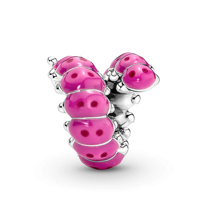 Cute Curled Caterpillar Charm