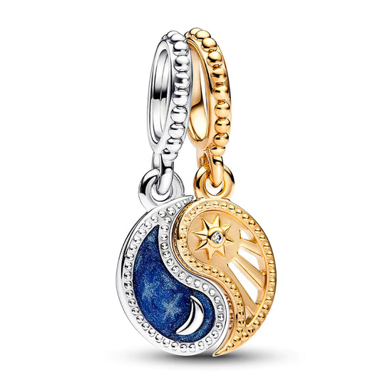 gold-plated Yin &amp; Yang bead