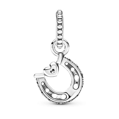 Good Luck Horseshoe Dangle Charm