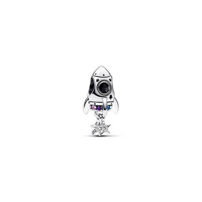 Space Love Rocket Charm
