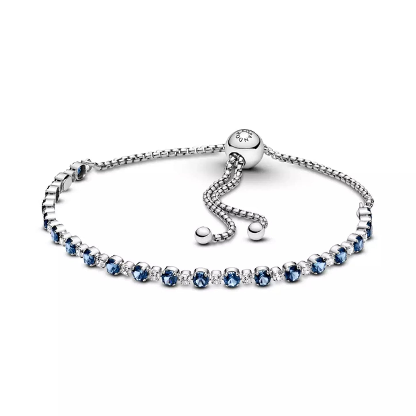 Rhodium plated sterling silver bracelet