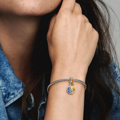 gold-plated Yin &amp; Yang bead