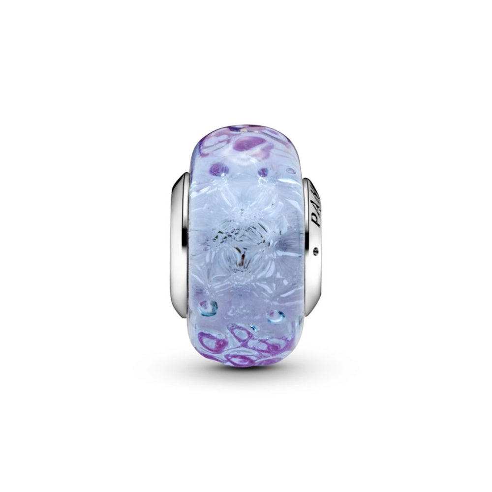 Pandora Moments Lavender Murano Glass Charm Silver