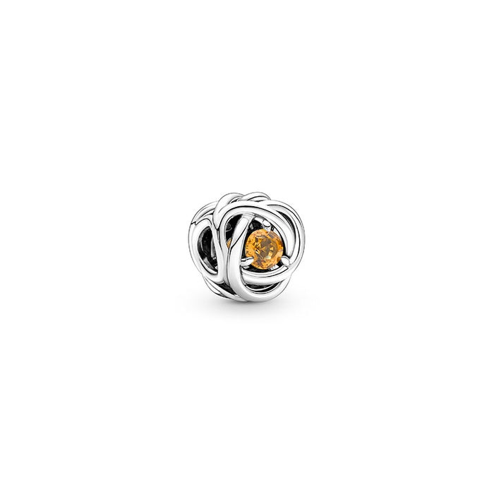 Honey Eternity Circle Charm
