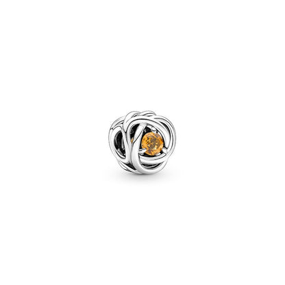 Honey Eternity Circle Charm