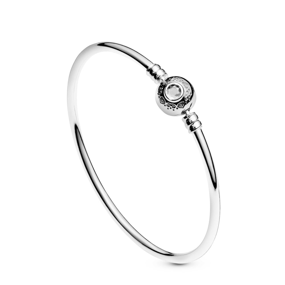 Disney Princess Jasmine & Aladdin Silver Bangle