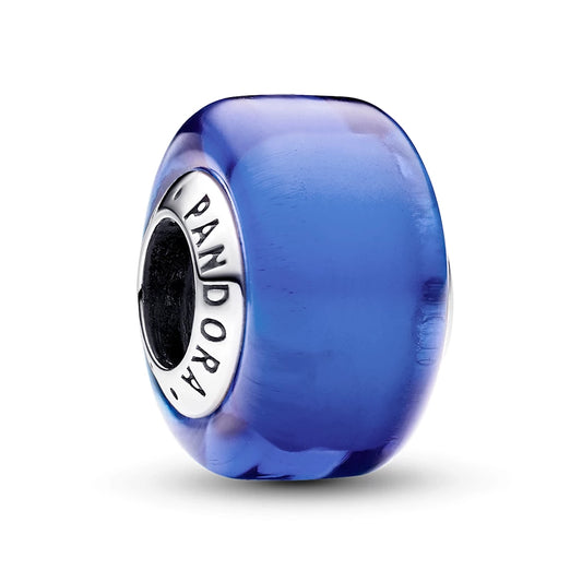 PANDORA bead Blue mini Murano glass