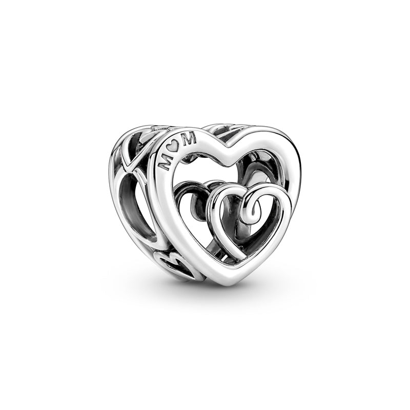 Entwined Infinite Hearts Charm