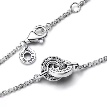 Pandora logo intertwined circle bracelet