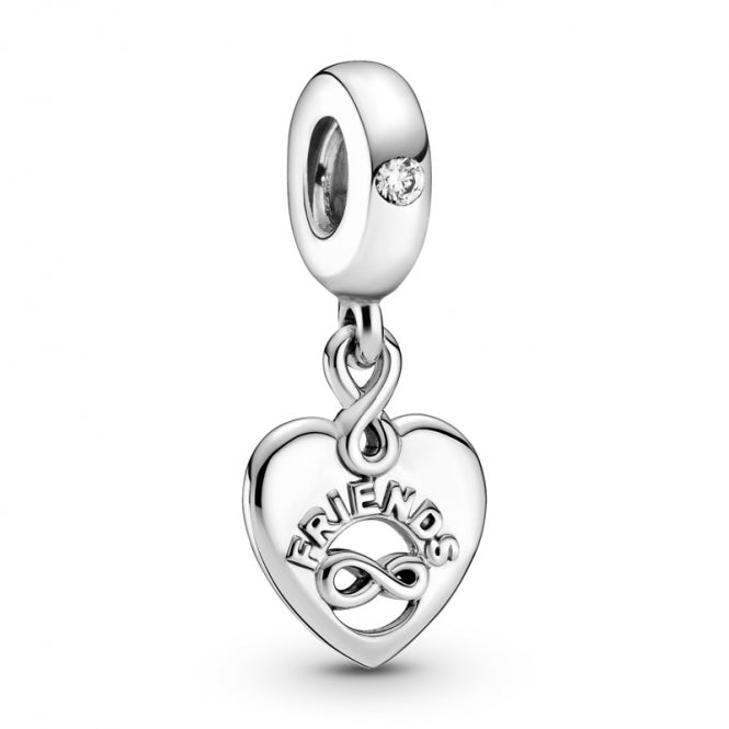 Friends Forever Heart Dangle Charm