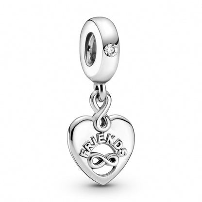 Friends Forever Heart Dangle Charm