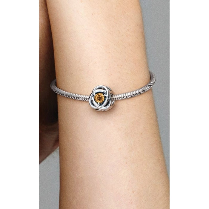 Honey Eternity Circle Charm