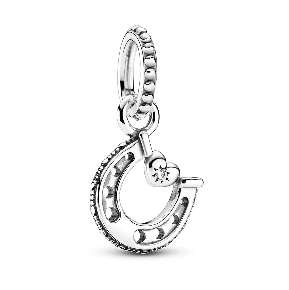 Good Luck Horseshoe Dangle Charm