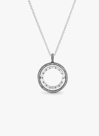 Pandora Logo Circle Necklace