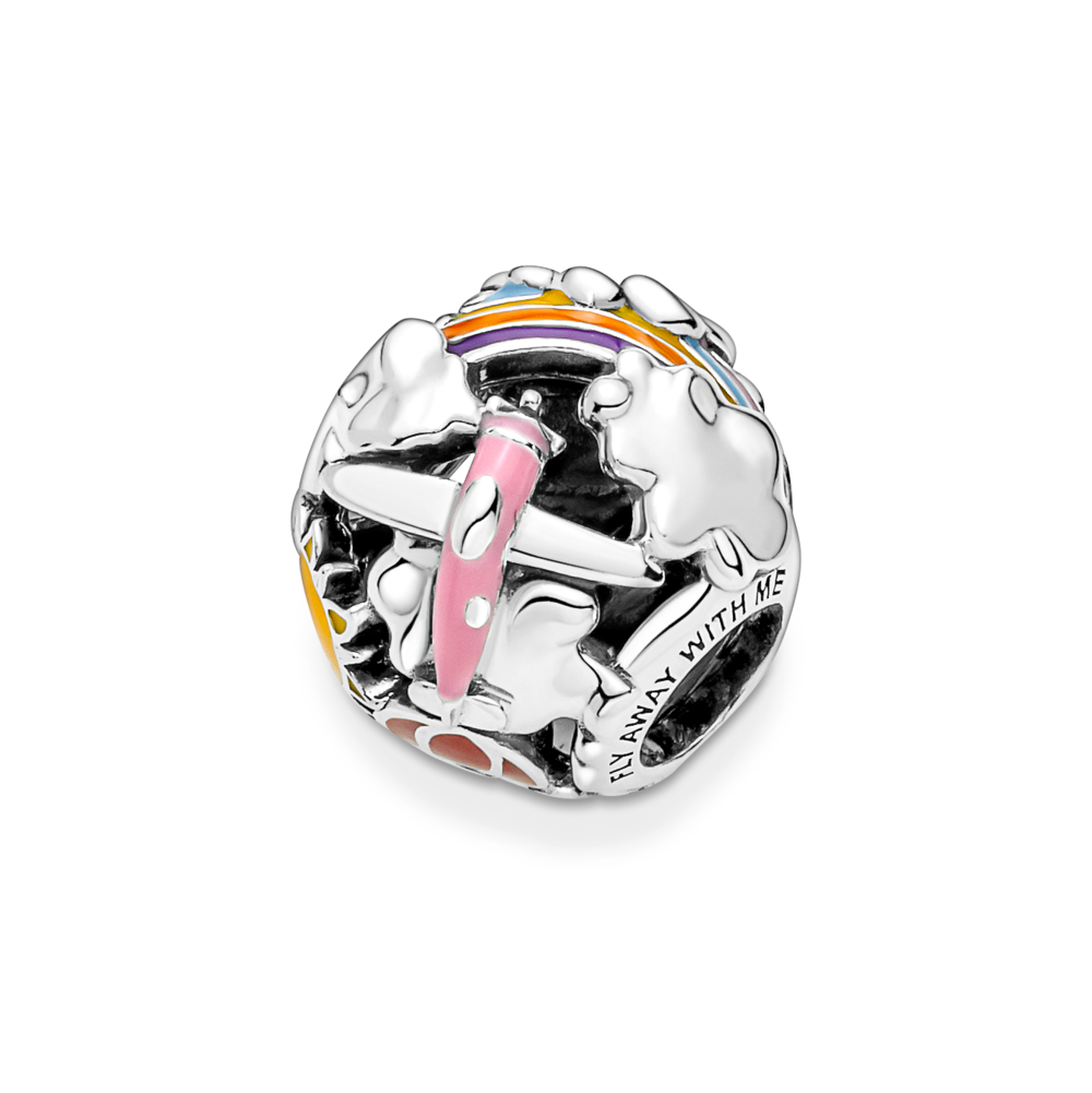 Fly Away Rainbow Sky & Travel Charm