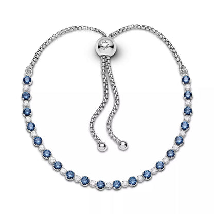 Rhodium plated sterling silver bracelet