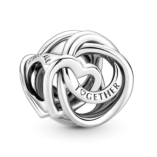 Family Always Encircled Heart Charm