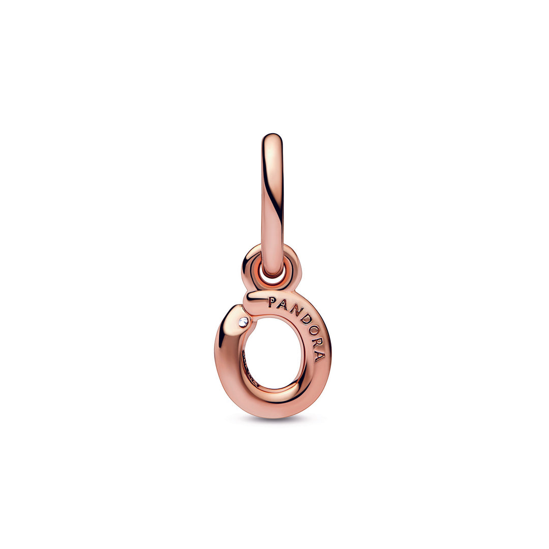 Letter O Script Alphabet Dangle Charm