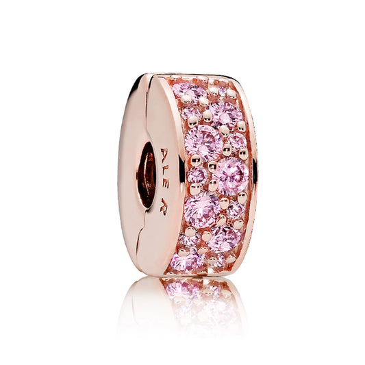 Pink Pavé Clip Charm