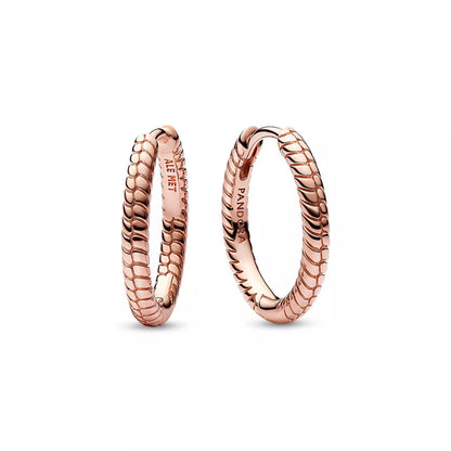 14k Rose gold-plated unique metal blend-Earring
