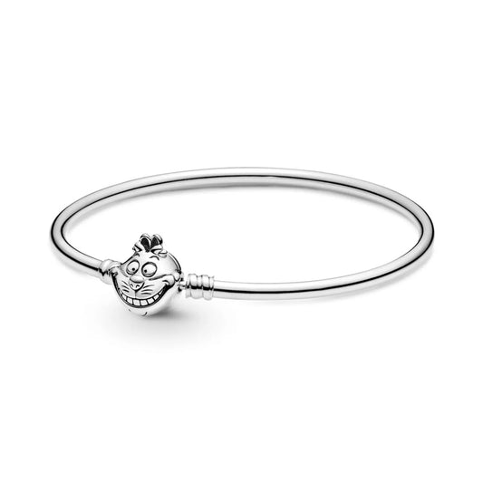 Disney Alice in Wonderland sterling silver bangle bracelet