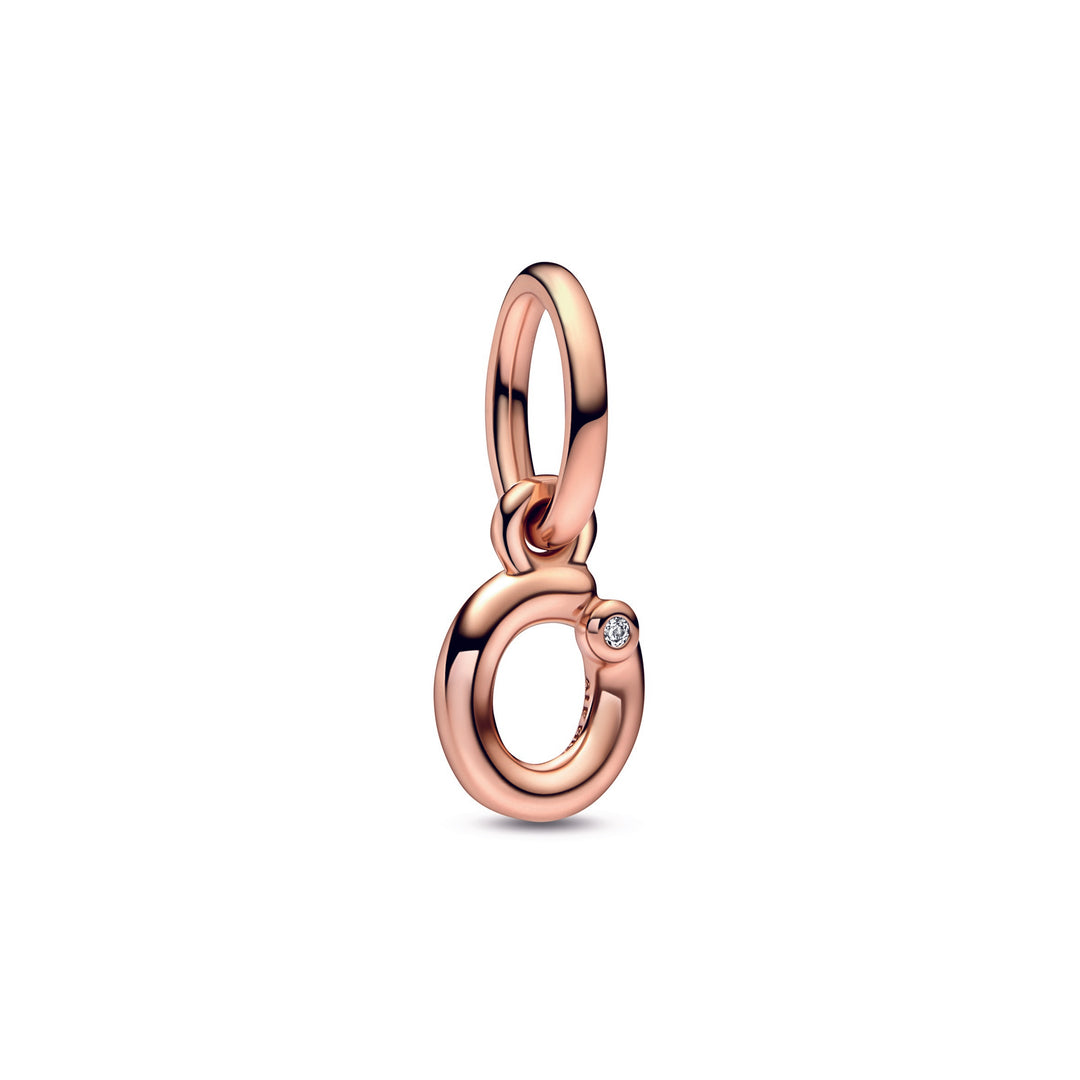Letter O Script Alphabet Dangle Charm