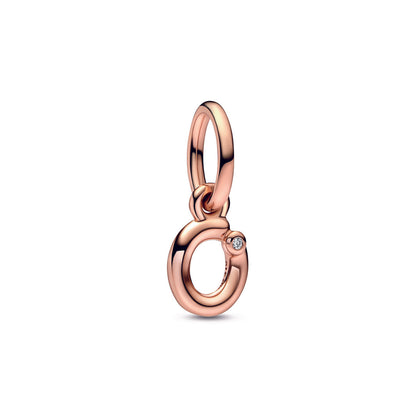 Letter O Script Alphabet Dangle Charm