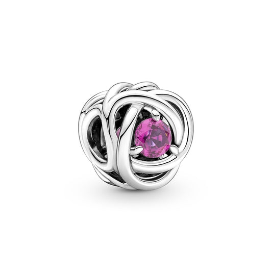 Purple Eternity Circle Charm